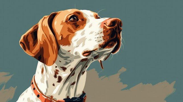 A pointer dog with a keen sense of smell is the perfect companion for any hunter.
