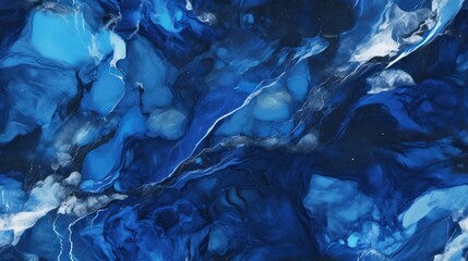 Dark blue marble seamless pattern