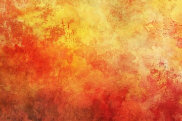 Autumn Color Background. Red, Orange, and Yellow Watercolor and Grunge Texture Design