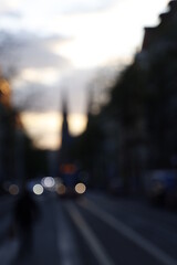 Abstract urban background in Prague, Czech Republic