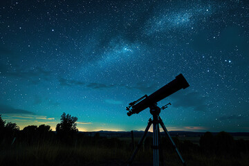 A telescope setup with an astrophotography camera.