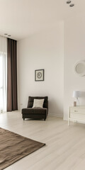 Fototapeta premium Elegant modern interiors design with space for text.