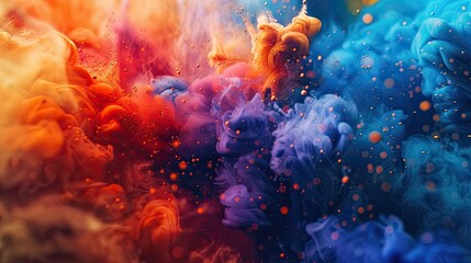 Colorful smoke for backgrounds Color smoke for festivals