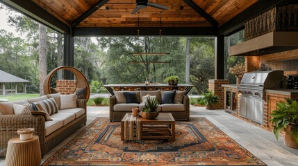Outdoor Living Inspiration: An inspirational outdoor living area with modern furniture