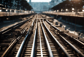 Fototapeta premium bim railway wireframe model area infrastructure view three dimensional road rail track transportation information transport railroad way civil line bridge