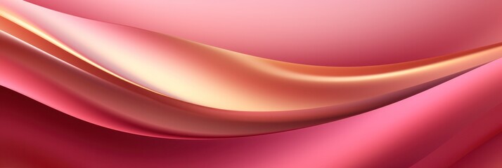 Luxury golden pink line background shades in 3d abstract