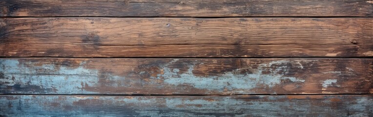 Time-Worn Patina of Old Wood Texture Panoramic