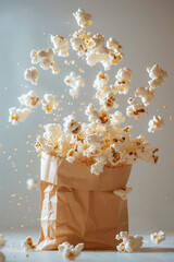 Background of delicious popcorn