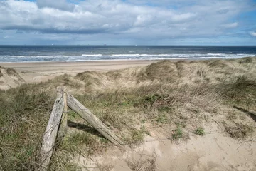 dune landscape on the north sea in the netherlands