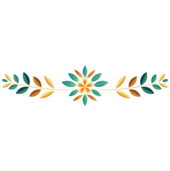 flower divider flower wreath flower Autumn branch ornament floral divider	