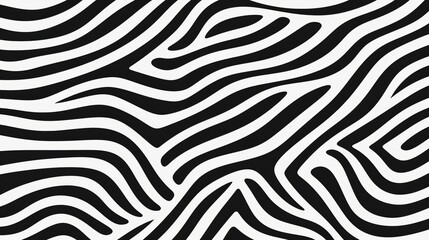 Black and white zebra stripes.