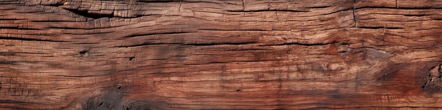 Time-Worn Patina of Old Wood Texture Panoramic
