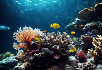Life waters view reef coral Underwater tropical Ecosystem