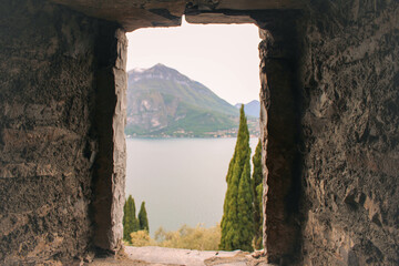 view from the window of the castle