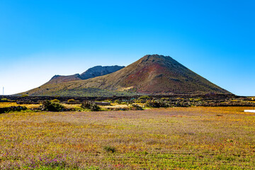 Fototapeta premium Volcano Corona, Island Lanzarote, Canary Islands, Spain, Europe.