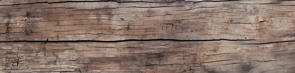 Time-Worn Patina of Old Wood Texture Panoramic