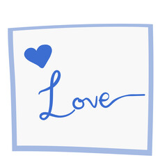 letter of Love fit for stamp decorative for journal about love romantic so sweet