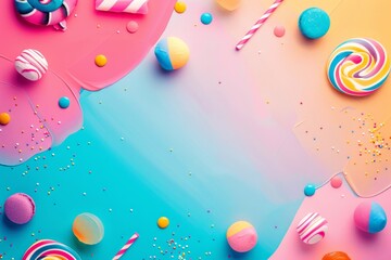 abstract background for June: Candy Month 