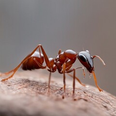 Close-up of a Ant: A Tiny Creature Exploring the Intricate World of Nature
