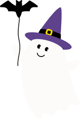 Cute Halloween white ghost vector.
Halloween sheet ghost vector isolated.