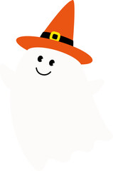 Cute Halloween white ghost vector.
Halloween sheet ghost vector isolated.