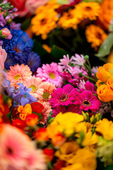 Background texture of flowers. Selective focus.