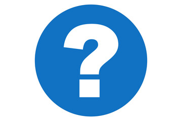 question mark icon on blue circle transparent background png file type
