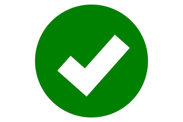 check mark green button