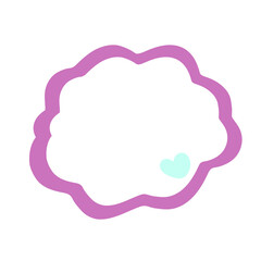 cute bubble with little heart so cute for kid related theme card invitation birthday 