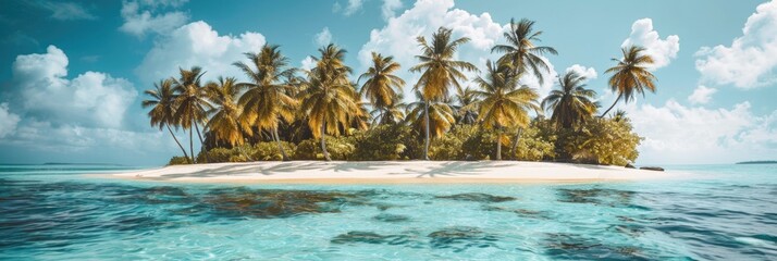 Beach Image. Tropical Island Paradise - Summer Holiday Background