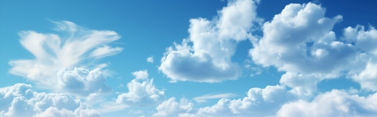 Fototapeta premium Blue sky and white clouds