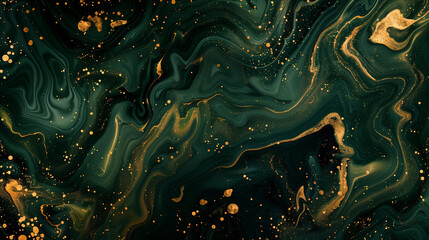 Gold and dark green, abstract background, styled for regal contrast and a luxurious ambiance