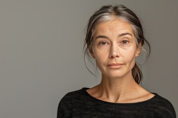 Obraz premium Aging split between osteoporosis prevention and vitality in modern age contexts, highlighting anti aging cosmetics for bone health and aging splits.