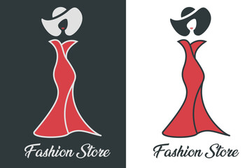 Mode, Boutique, Fashion, Kleid, Model - Logo, Emblem, Firmenzeichen