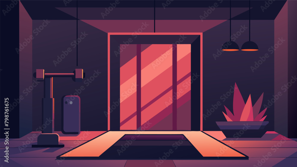 Poster the soft glow of the infrared sauna panels creating a warm and inviting ambiance in the otherwise mo