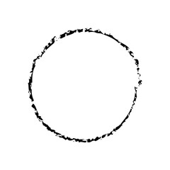 Circle frame Brustoke icon