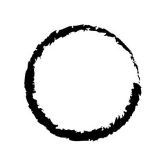 Circle frame Brustoke icon