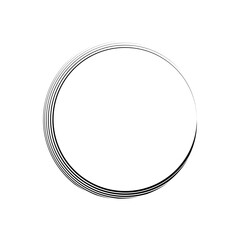 Circle frame Brustoke icon