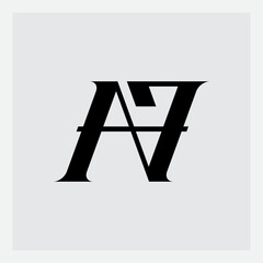 A7 - logotype. Logo with letter A and number seven. 7A.