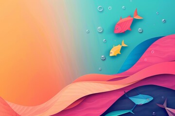 abstract background for Fishing Week