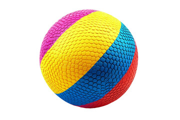 Rainbow Rubber Ball on transparent background.