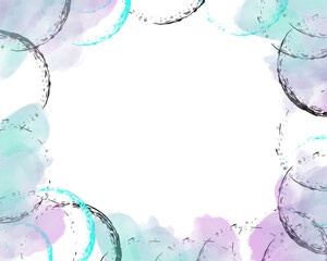 The frame with colored circles around