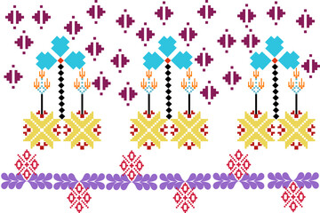 Abstract ethnic geometric pattern design for background or wallpaper.
Figure tribal embroidery. Indian, Scandinavian, Gypsy, Mexican, folk pattern.