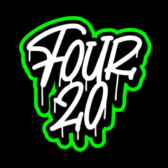 FOUR 20 LETTERING DESIGN FOR CANNABIS COMPANY