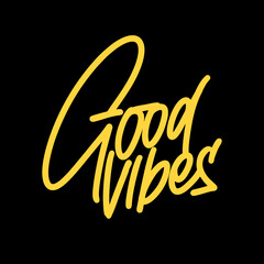 GOOD VIBES LETERING QUOTE DESIGN