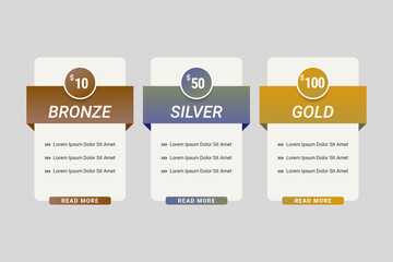 pricing list layout template design