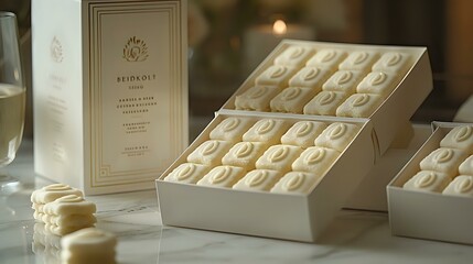 Gourmet Paper Biscuit Packaging Mockup