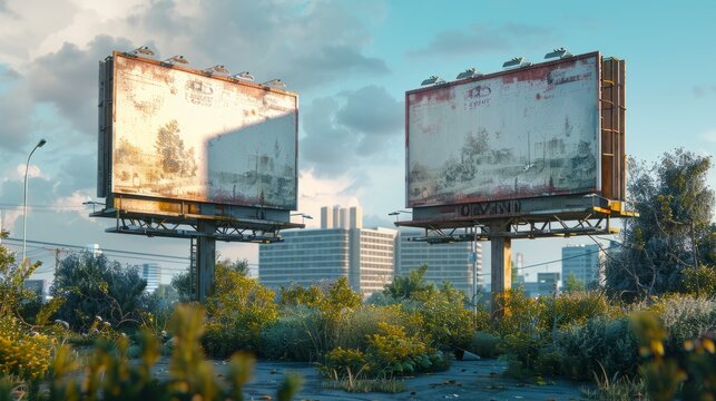 overgrown post apocalyptic city