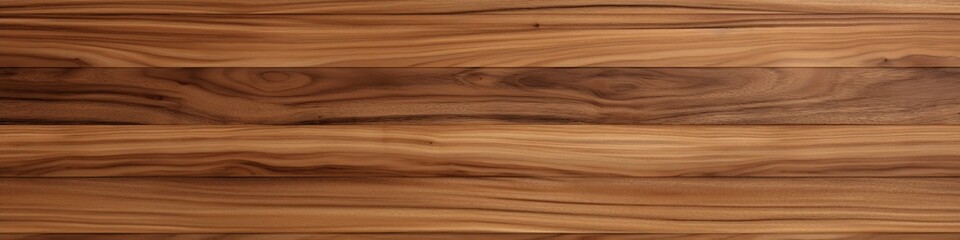 Fototapeta premium Uninterrupted Grain of Super Long Walnut Wood Planks