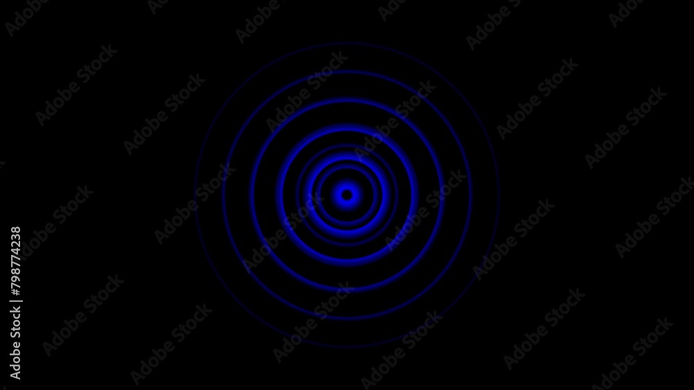 Aufkleber technology radio wave station signal animation background. radio wave screen background animation .